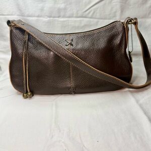 The Sak Dark Brown Leather Shoulder Bag